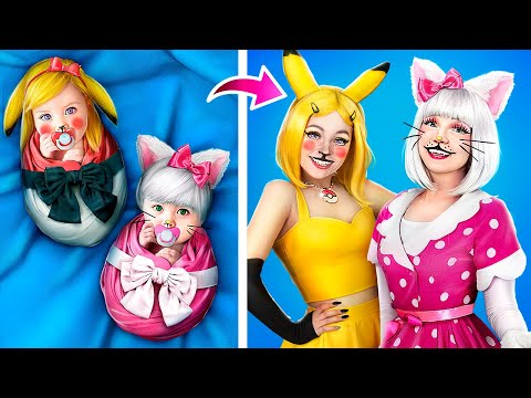 Видео: Hello Kitty от рождения до смерти! Экстремальное преображение из Пикачу в Hello Kitty!