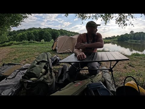 Видео: З РОДИНОЮ на РИБАЛКУ..Вечеря на вогні, НІЧ У НАМЕТІ й ранок на березі КЛЕВ КАРАСЯ