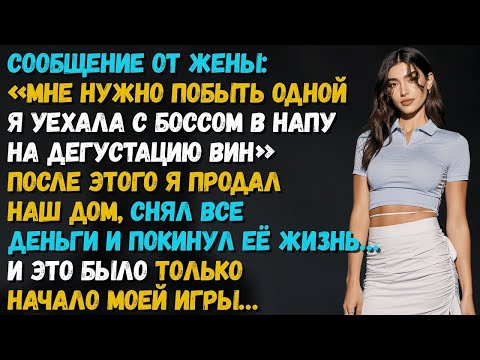 Видео: Сообщение от жены_ «Хочу побыть одна — уехала с начальником на винный тур в Напу»