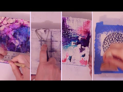 Видео: Практикую много разных техник энкаустики, в основном аккрецию.
