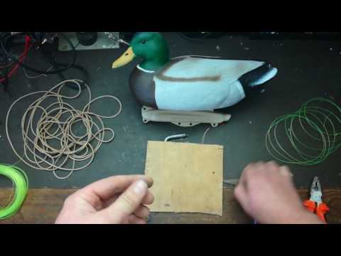 Видео: Быстрая и дешевая оснастка утиных чучел