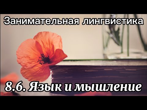 Видео: 8.6. Язык и мышление