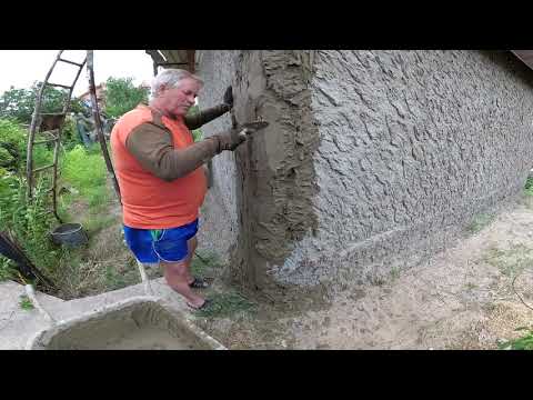 Видео: Оформление углов дома. Декор. штукатурка стен. House corner decoration. Decorative plaster of walls.