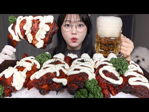 Видео: Острые куриные ножки гриль🍗Mukbang ASMR