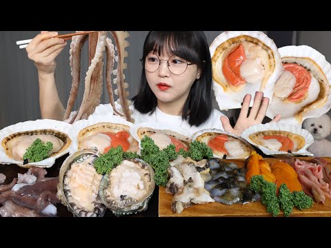 Видео: Свежее сырое море! Абалон, осьминог, гребешки, трепанг, морской ананас, морской червь