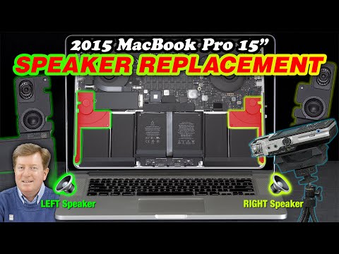 Видео: Замена динамика: MacBook Pro 15" A1398 середины 2015 года [обновлённая версия]
