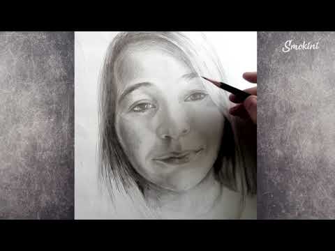 Видео: Рисуване на портрет с молив