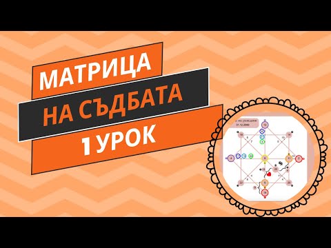 Видео: Матрица на съдбата  - 1 урок