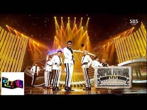 Видео: [Super Junior] MAMACITA @ популярная песня Inkigayo 140907