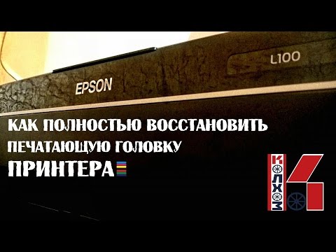 Видео: Как промыть печатающую головку Epson L100