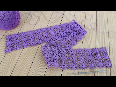 Видео: ЛЕНТОЧНОЕ КРУЖЕВО вязание крючком ЦВЕТОЧНОЕ ПОЛОТНО схема узора  Crochet Lace Ribbon flower pattern