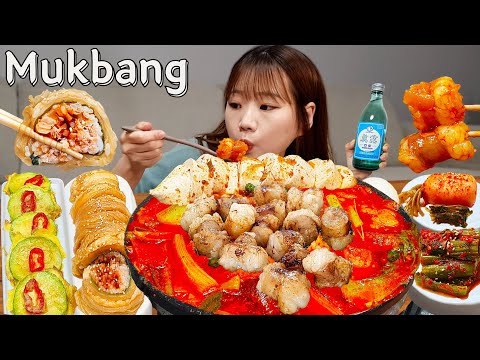 Видео: Sub)Real Mukbang- Горячее мясо с острыми говяжьими кишками🔥 Лапша 🍜 Рис с кимчи 🍙 АСМР КОРЕЙСКАЯ ЕДА