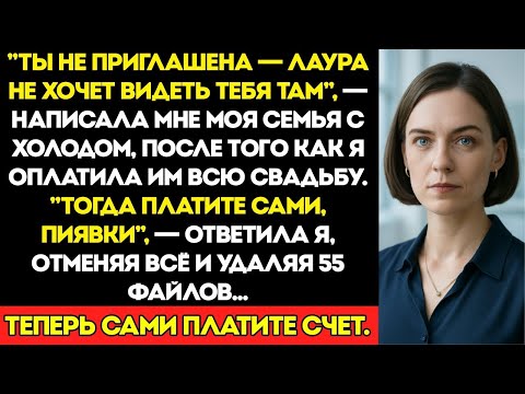 Видео: Ты Не Приглашена — Лаура Не Хочет Тебя Видеть, — Холодно Написала Моя Семья, После Того Как Я