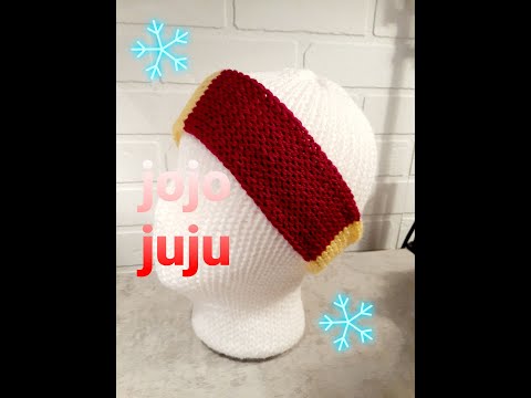 Видео: как сделать быструю повязку на 22-спицевой вязальной машине