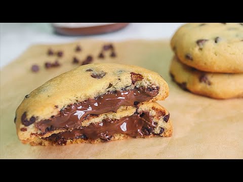 Видео: Рецепт печенья с шоколадной крошкой Nutella