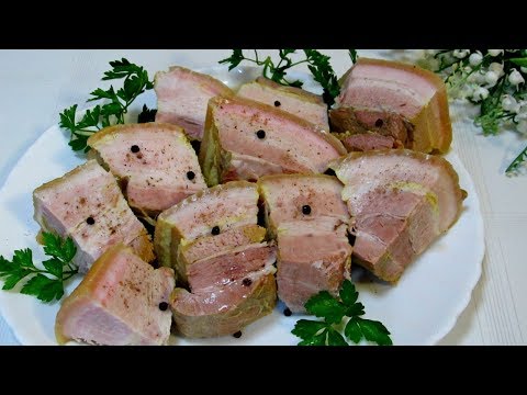 Видео: Сало за 15 минут! Обалденный вкус! Вкуснее просто нет!/Lard for 15 minutes, taste....