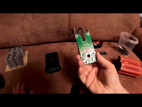 Видео: Батареи Bosch 36v и 18v нет побаночного контроля