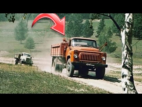 Видео: Ламповые кадры с грузовиками, автобусами и тракторами из СССР №15