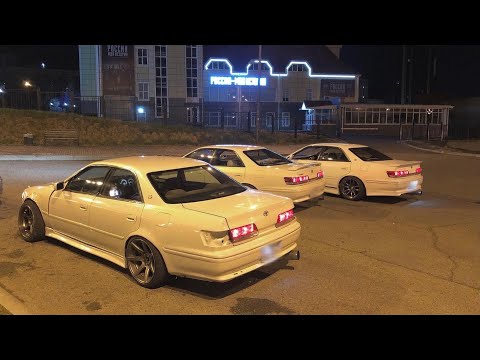 Видео: JZX ТРОЙКА В СТРИТУ! ПАРНЫЙ ДРИФТ НА КАРТОДРОМЕ. РАЗБИТЫЙ CHASER..