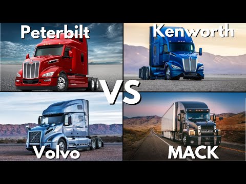 Видео: ЭПИЧЕСКАЯ битва американских грузовиков ▶ Peterbilt против Kenworth против Volvo против MACK