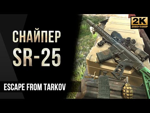 Видео: Снайпер с SR-25 • Escape from Tarkov №64 [2K]