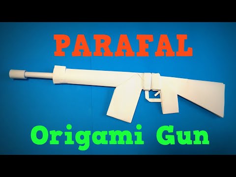 Видео: Оригами Винтовка | Как сделать бумажную винтовку Parafal