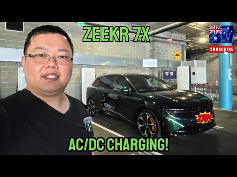 Видео: Производительность ZEEKR 7X — зарядка переменным и постоянным током (протестировано на Tesla V4 S...