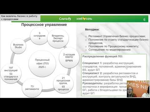 Видео: Как вовлечь бизнес в работу с процессами