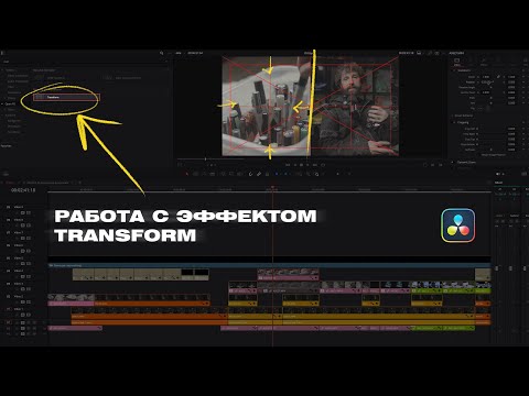 Видео: Работа с эффектом TRANSFORM в DaVinci Resolve