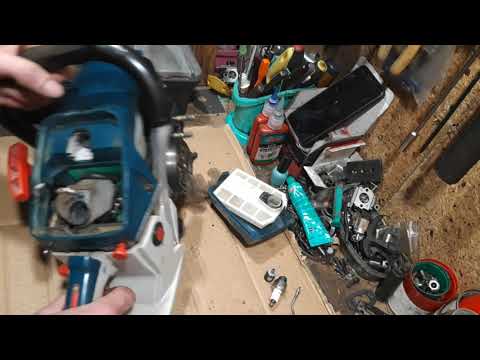 Видео: Бензопила Зенит - не развивает обороты, троит