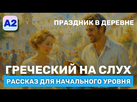 Видео: Греческий на Слух. Рассказ начального Уровня (А2). Праздник в деревне.