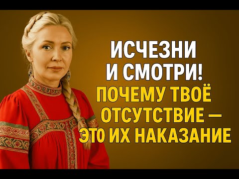 Видео: Исчезни и смотри | Почему твое отсутствие ломает их сильнее всего