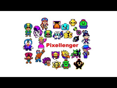 Видео: Обзор рисунков по клеточкам Бравл Старс Простые рисунки Overview Brawl Stars Drawings Pixel Art