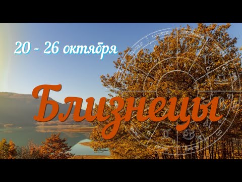 Видео: БЛИЗНЕЦЫ ♊️Прогноз на неделю с 20 по 26 октября .