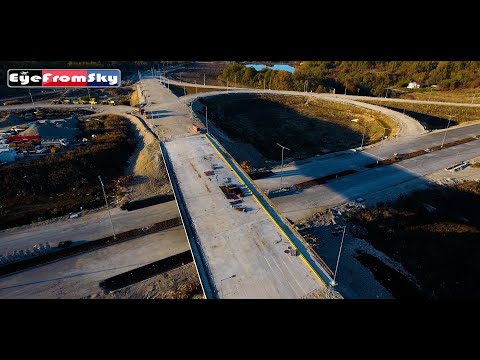 Видео: (13.11.2025) Строеж на АМ Хемус "участък 3.2" от път "LOV 1054"  до П.В Плевен (7.06km) #eyefromsky