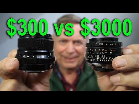Видео: $300 против $3000 | БИТВА ОБЪЕКТИВОВ Fuji против Leica
