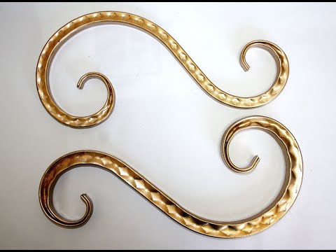Видео: как сделать красивые элементы холодной ковки