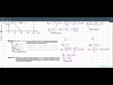 Видео: График проекции скорости