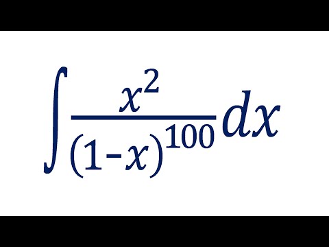 Видео: Найдите интеграл ➜ ∫(x^2/(1-x)^100)dx ➜ Демидович 1727