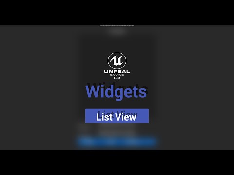 Видео: Unreal Engine 5 Widgets: ListView/Лист. Note for myself (RUS)