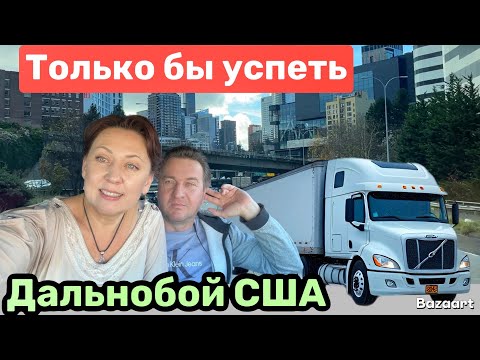 Видео: Зимний шторм настиг где не ждали// Дальнобой по США