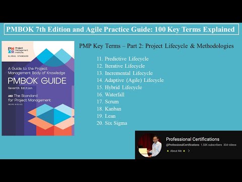 Видео: Объяснение ключевых терминов PMP7 – Часть 2: Жизненный цикл проекта и методологии