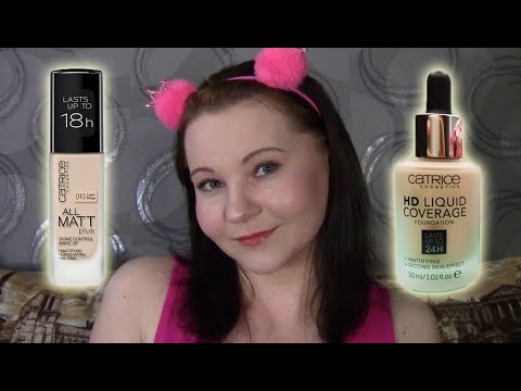 Видео: Сравнение тональных от CATRICE : ALL MATT PLUS \\ HD LIQUID COVERAGE//Самое подробное сравнение!!!