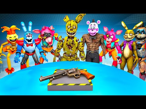 Видео: РУССКАЯ РУЛЕТКА С НОВЫМИ АНИМАТРОНИКАМИ ФНАФ 9 В ГАРРИС МОД! FNAF 9 SECURITY BREACH В Garry`s Mod!