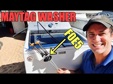 Видео: Почему эта шайба Maytag увеличивает время цикла | F0E5 Разбалансировка Плохая подвеска | MVWB765FW4