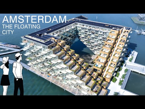 Видео: 4K Амстердам 🇳🇱: Плавающий Город