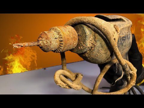 Видео: Реставрация антикварной ржавой дрели