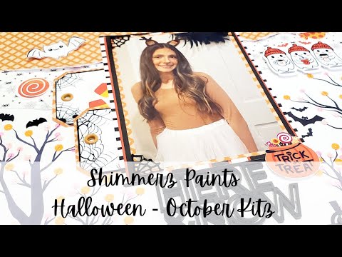 Видео: Shimmerz Paints — макет для альбома на Хэллоуин