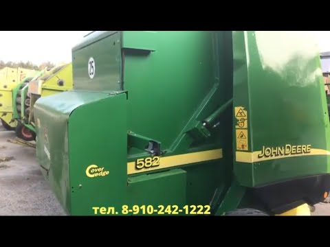 Видео: Обзор пресс подборщик John Deere 582