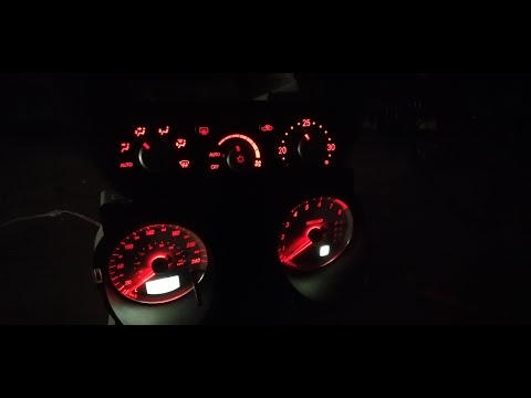 Видео: Пересвет приборной панели и климата Outlander